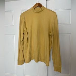 Lands’ End yellow long sleeve top